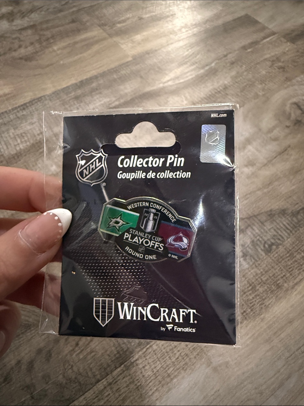 WinCraft NHL Western Conference Playoffs Pin - Stars vs Avs 2025 Round 1